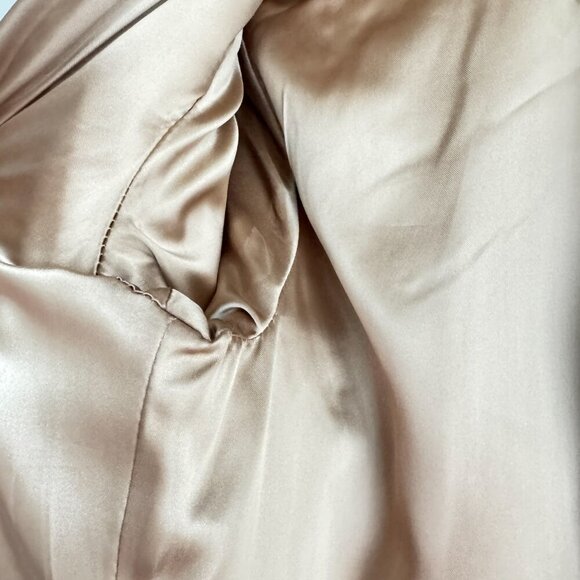 Vintage Mills Bros Light Beige Pure Llama Lightweight Peacoat M - Picture 8 of 9